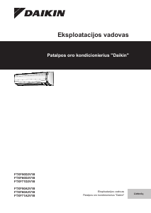Vadovas Daikin FTXF20A5V1B Oro kondicionierius