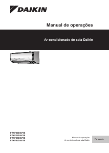 Manual Daikin FTXF25D5V1B Ar condicionado
