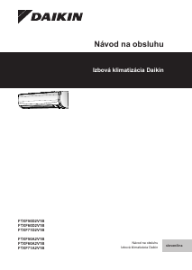 Návod Daikin FTXF35A5V1B Klimatizácia
