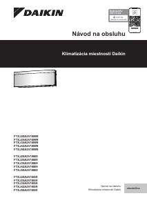 Návod Daikin FTXJ35A2V1BB9 Klimatizácia