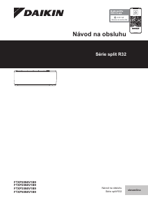 Návod Daikin FTXP50N5V1B9 Klimatizácia