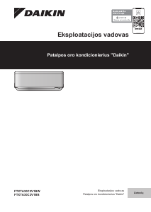 Vadovas Daikin FTXTA30C2V1BB Oro kondicionierius
