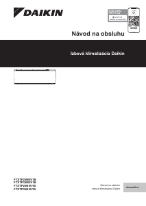 Návod Daikin FTXTP35N5V1B Klimatizácia