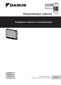Vadovas Daikin FVXM25B2V1B Oro kondicionierius