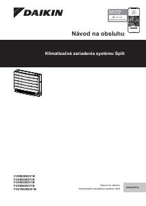 Návod Daikin FVXM50B2V1B Klimatizácia