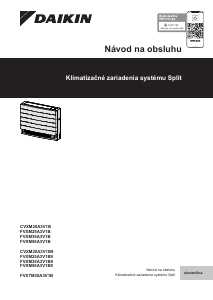 Návod Daikin FVXTM30A3V1B Klimatizácia