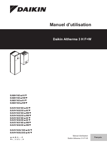 Mode d’emploi Daikin EAVX16S18DA9W7 Pompe à chaleur
