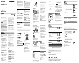 Használati útmutató Sony ICD-BX800 Hangrögzítő