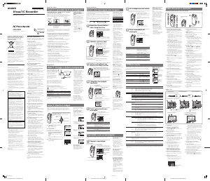 Manual Sony ICD-CX50 Gravador de voz