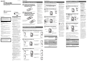 Bedienungsanleitung Sony ICD-P17 Diktiergerät