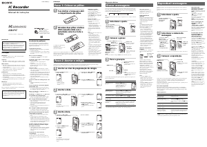Manual Sony ICD-P17 Gravador de voz