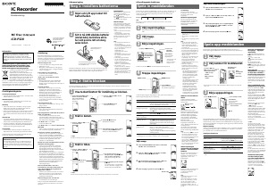 Bruksanvisning Sony ICD-P320 Diktafon