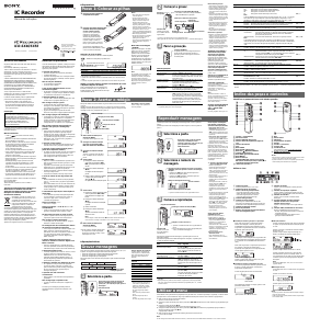 Manual Sony ICD-SX46 Gravador de voz