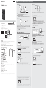Bruksanvisning Sony ICD-UX560 Diktafon