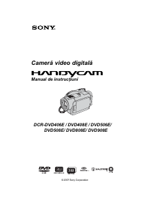 Manual Sony DCR-DVD406E Cameră video