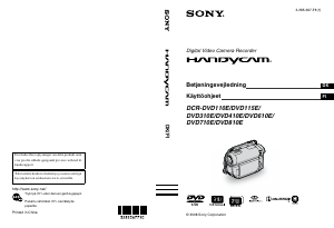 Brugsanvisning Sony DCR-DVD410E Videokamera