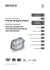 Hướng dẫn sử dụng Sony DCR-DVD910E Máy quay phim