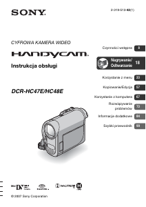 Instrukcja Sony DCR-HC48E Kamera