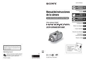 Manual de uso Sony DCR-SR100E Videocámara