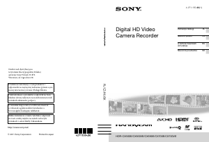 Használati útmutató Sony HDR-CX700VE Videokamera
