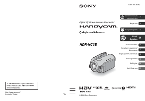 Kullanım kılavuzu Sony HDR-HC3E Kaydedici kamera
