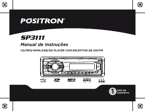 Manual Pósitron SP3111 Auto-rádio