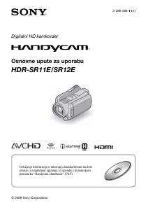Priručnik Sony HDR-SR11E Videokamera
