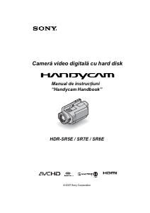 Manual Sony HDR-SR7E Cameră video