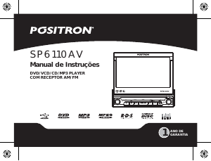 Manual Pósitron SP6110AV Auto-rádio