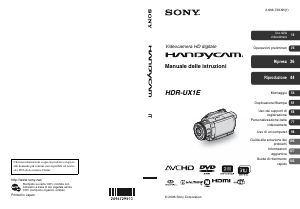 Manuale Sony HDR-UX1E Videocamera