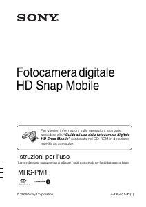 Manuale Sony MHS-PM1 Videocamera