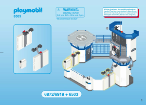 Manuale Playmobil set 6503 Police Ampliamento stazione di Polizia con sistemi d'allarme