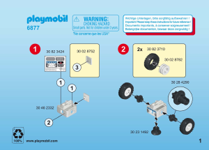 Mode d’emploi Playmobil set 6877 Police Policière avec gyropode