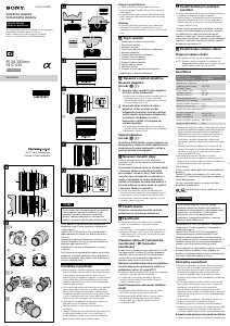Manuál Sony SEL24105G Objektiv