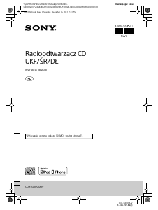 Instrukcja Sony CDX-G3000UV Radio samochodowe