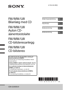 Brugsanvisning Sony CDX-G3300UV Bilradio