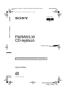 Használati útmutató Sony CDX-GT450U Autórádió