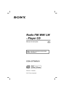 Manual Sony CDX-GT565UV Player auto