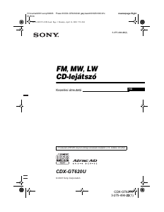 Használati útmutató Sony CDX-GT620U Autórádió
