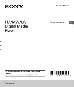 Priročnik Sony DSX-A400BT Avto radio