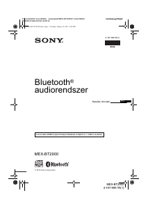 Használati útmutató Sony MEX-BT2900 Autórádió