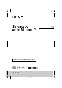 Manual de uso Sony MEX-GS600BT Radio para coche