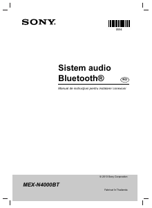 Manual Sony MEX-N4000BT Player auto