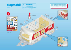 Mode d’emploi Playmobil set 6513 Leisure Caravane de vacances