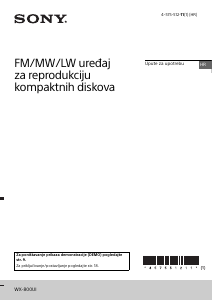 Priručnik Sony WX-800UI Radioprijamnik za automobil