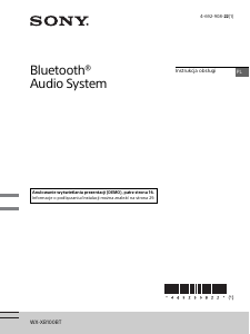 Instrukcja Sony WX-XB100BT Radio samochodowe