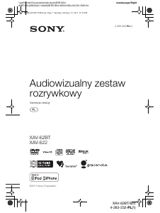 Instrukcja Sony XAV-62BT Radio samochodowe
