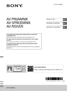 Priručnik Sony XAV-AX4050 Radioprijamnik za automobil
