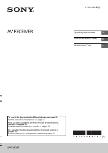 Manual de uso Sony XAV-V10BT Radio para coche