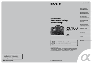 Bruksanvisning Sony Alpha DSLR-A100H Digitalkamera